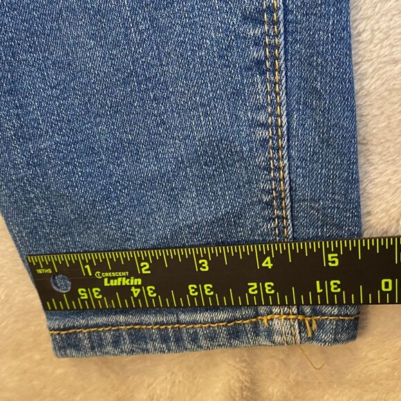 Black Daisy Women's Jeans 3/26 Jamie Relaxed Skinny Denim with Floral Embroidery - Picture 6 of 12